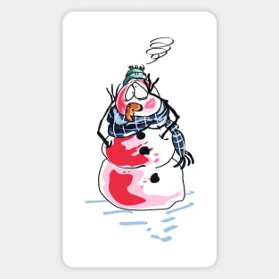 Brain Freeze Snowman Magnet